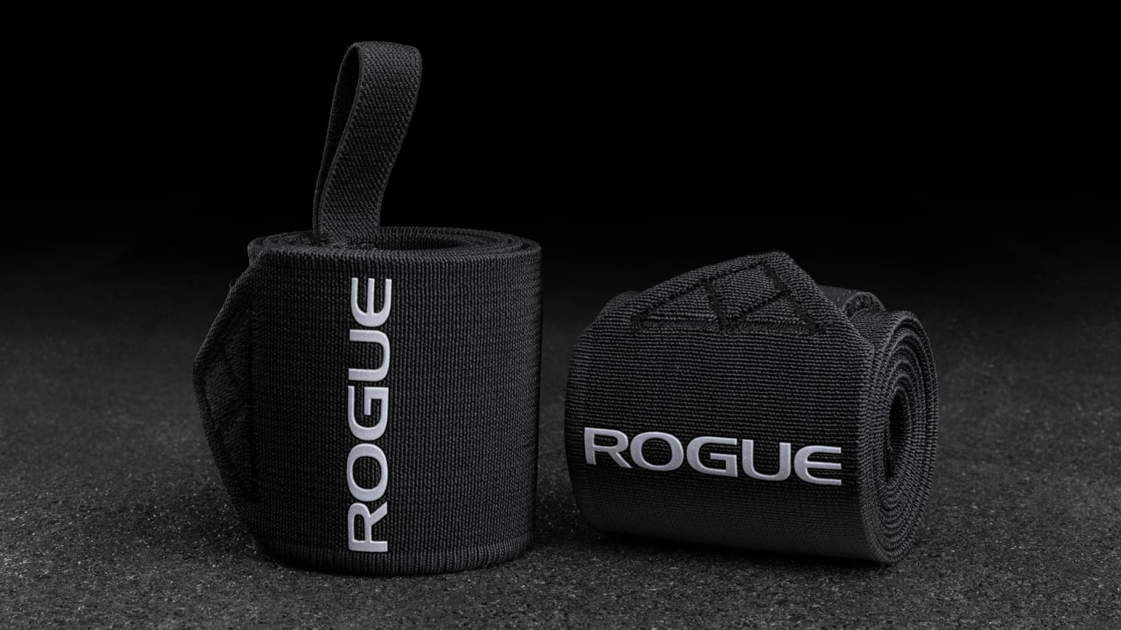 Rogue Wrist Wraps 2.0 black pair for CrossFit wrist wraps fit guide